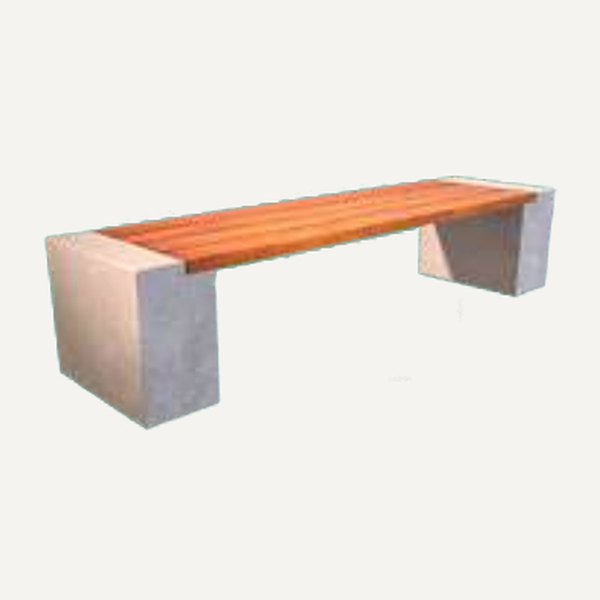 Banca Asiento Madera 210 de hormigón · Escaños y bancas