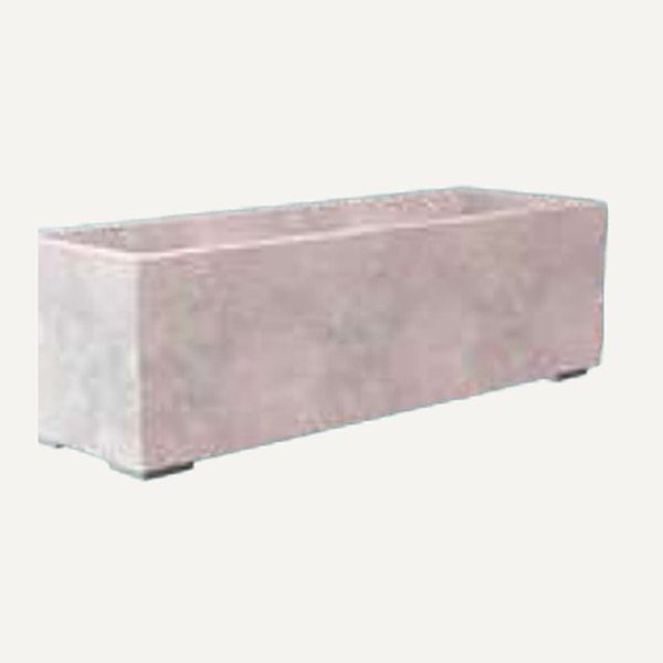 Jardinera Rectangular Lisa de hormigón · Jardineras y maceteros