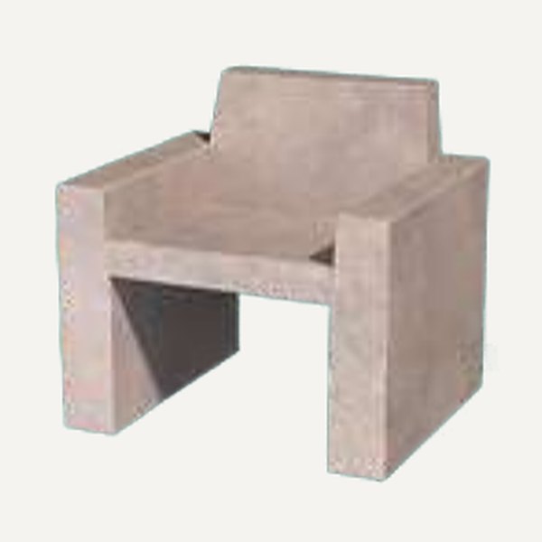 Sillón de Plaza de hormigón · Mesas y asientos